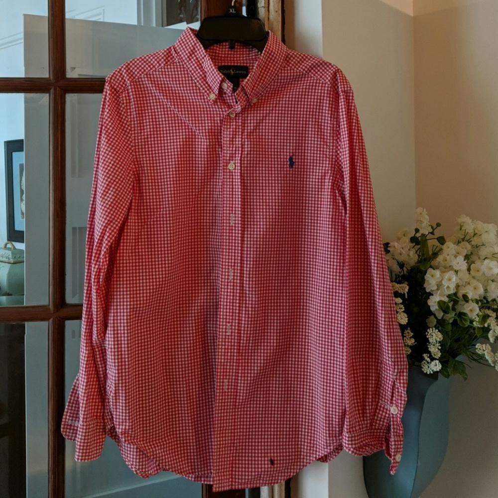 Ralph Lauren Red, White and Blue Boys14-16 shirt